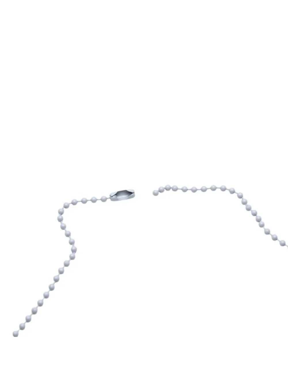 Chrome Hearts Padlock Flerknee Silicone Rubber Necklace Gray Ball Chain